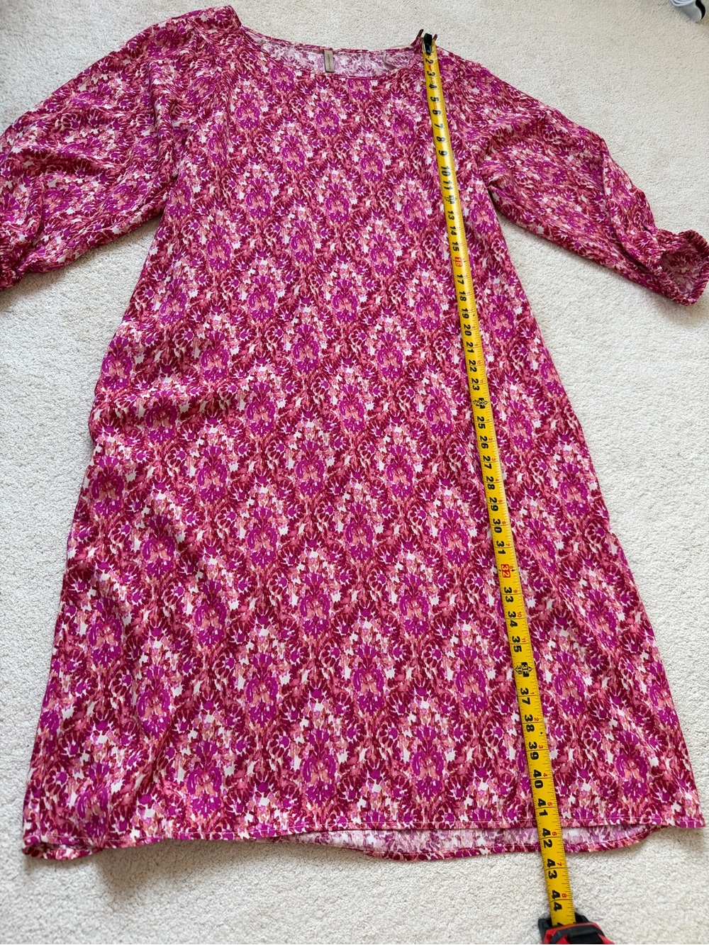SoyaConcept Women's Pink Combi Patterned Scoop-Neck Dress Size M - Picture 5 of 11